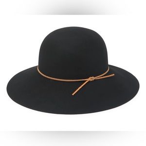 NWOT Nordstrom Round Crown Floppy Wool & Leather Hat by 
PHENIX